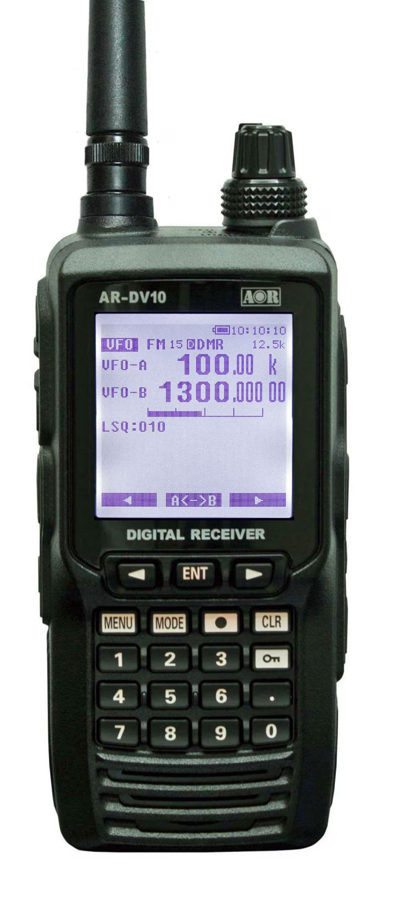 AR-DV10 (100kHz-1300MHz, SDR Digital Voice Handheld Receiver; Cellular Frequencies Blocked)
